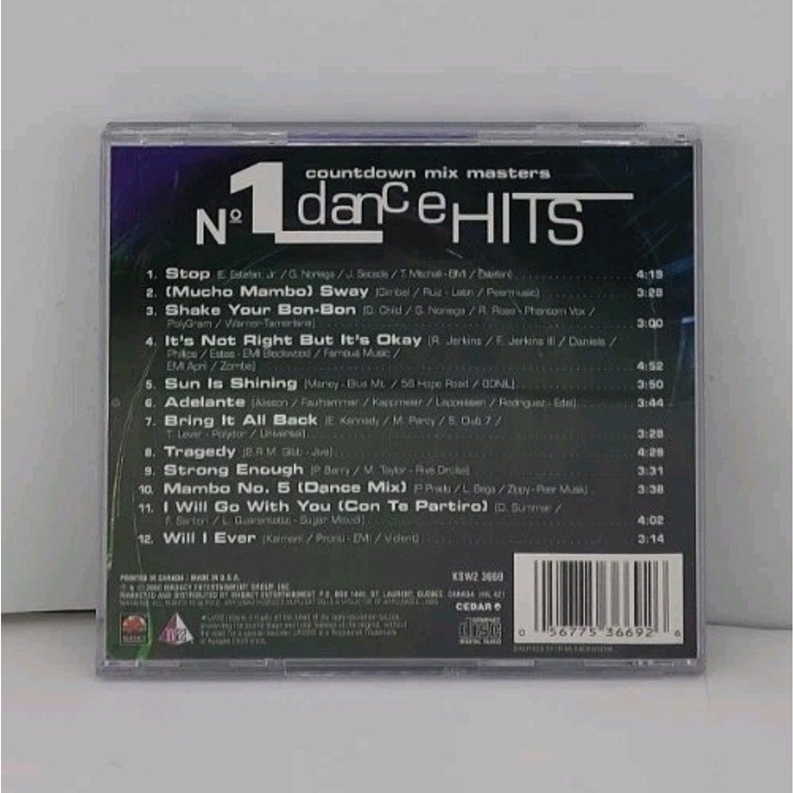 Number 1 Dance Hits, Vol. 3 by Countdown Mix Masters (CD, 2000, Madacy)