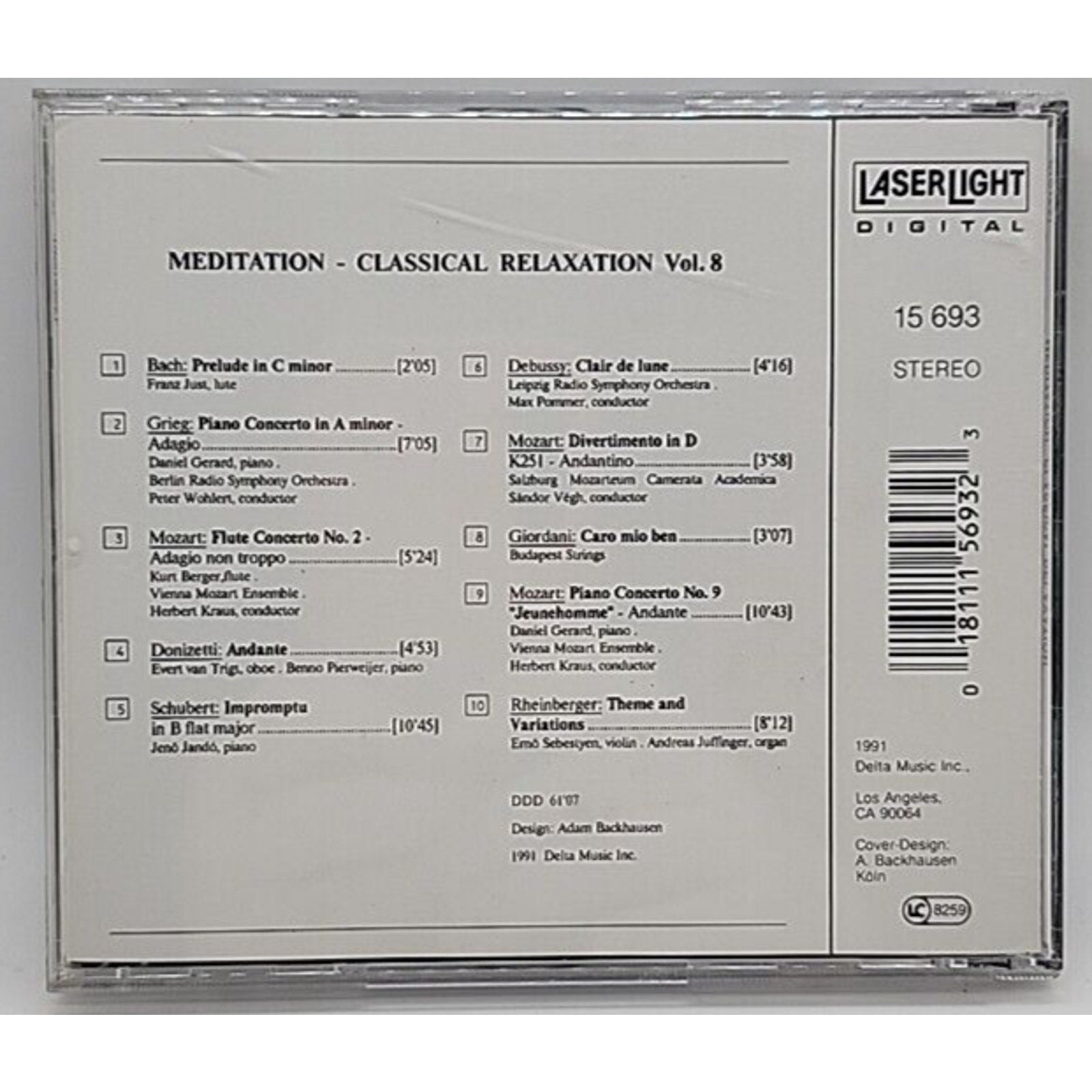 Vol. 8-Classical Relaxation by Meditation (CD, 1991)