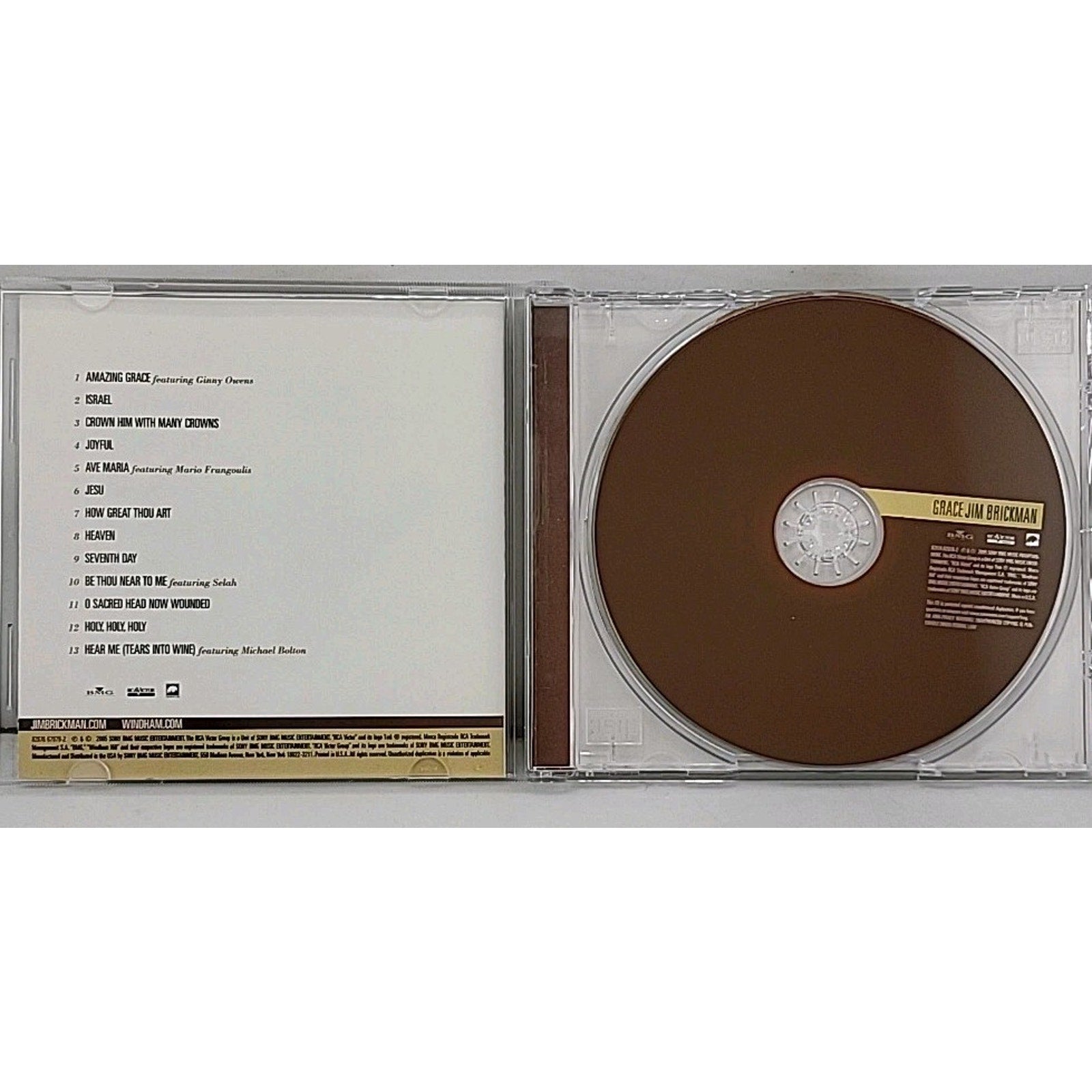 Grace by Jim Brickman (CD, 2005)