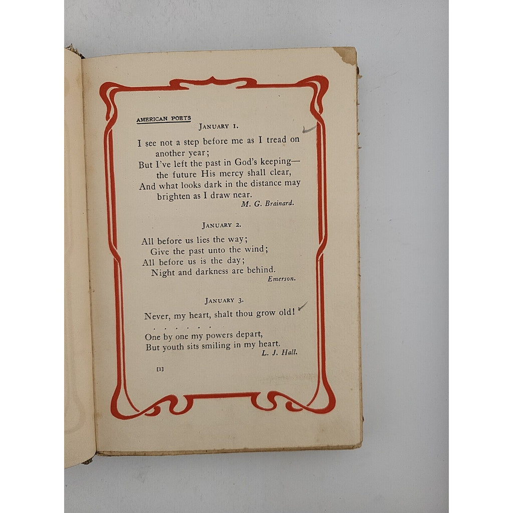 Through The Year With American Poets 1907