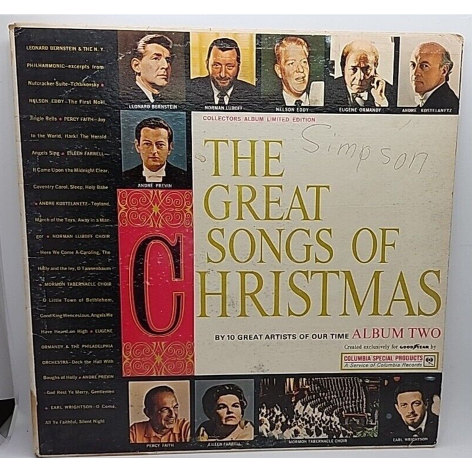 The Great Songs Of Christmas (Record)