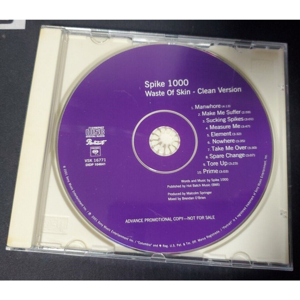 Waste of Skin [Clean] [Edited] by Spike 1000 (CD) PROMO