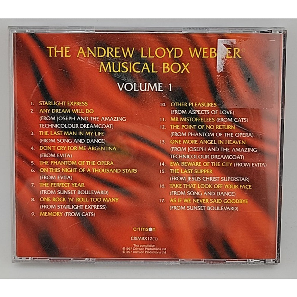 The Andrew Lloyd Webber Musical Box Volume 1 CD