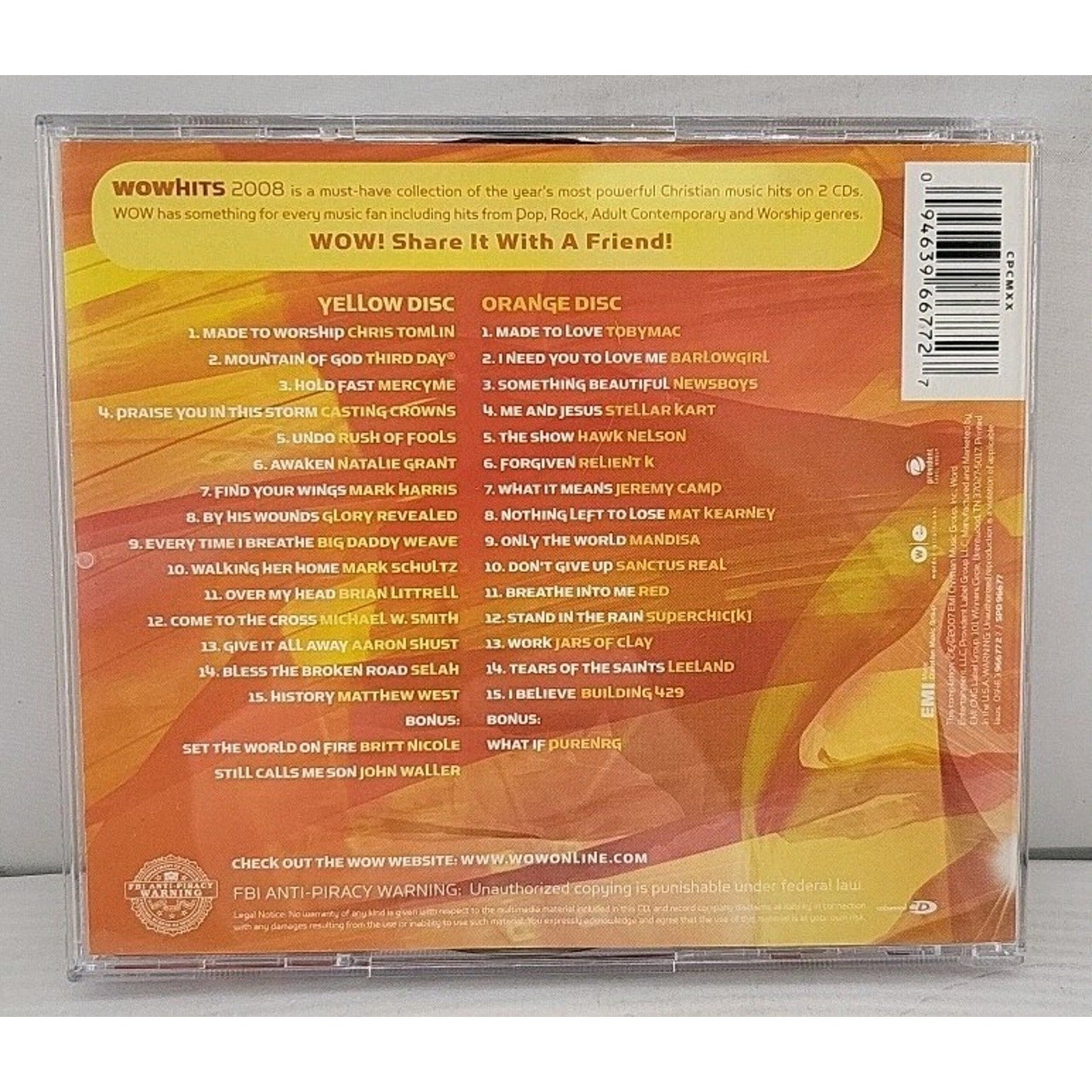 Wow Hits 2008 by Wow Hits (CD, 2007)
