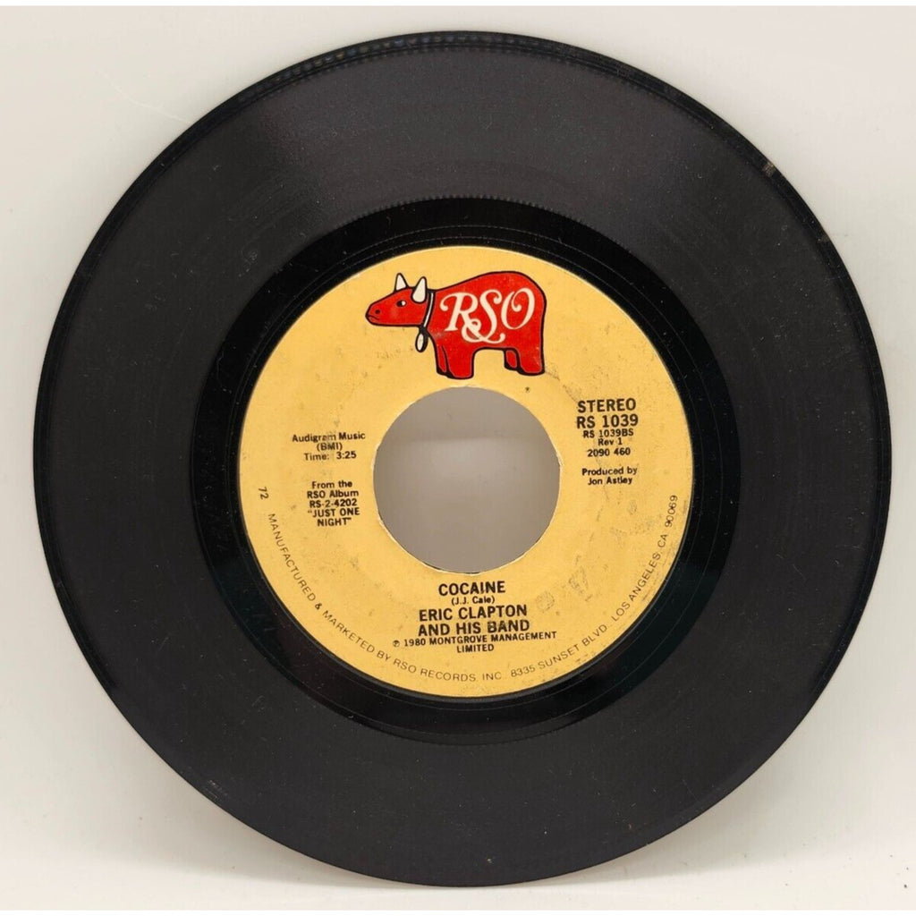 Tulsa Time / Cocaine by Eric Clapton (Record) - RS 1039