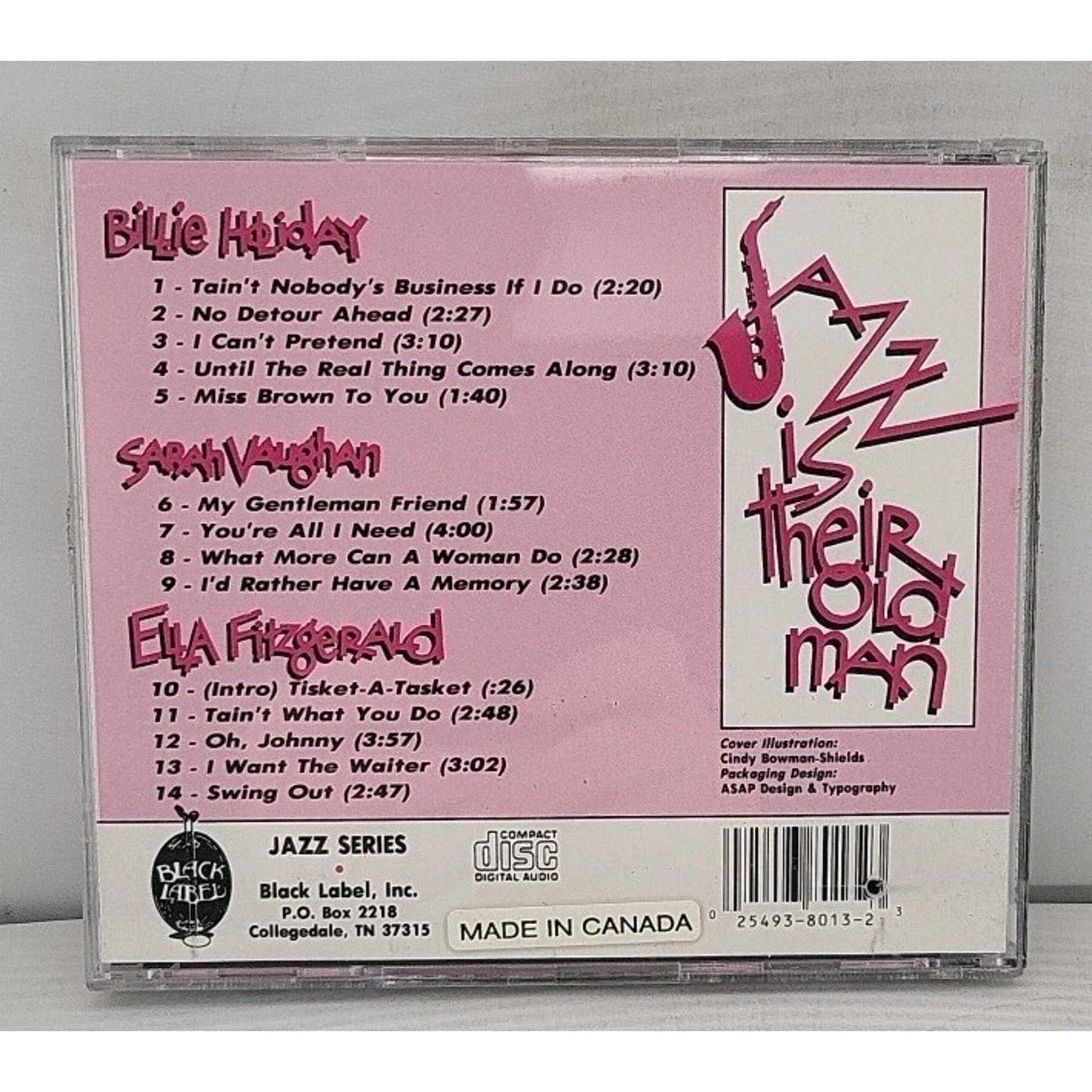 Jazz Is Their Old Man by Billie Holiday (CD, Apr-1995, Black Label (jazz &...