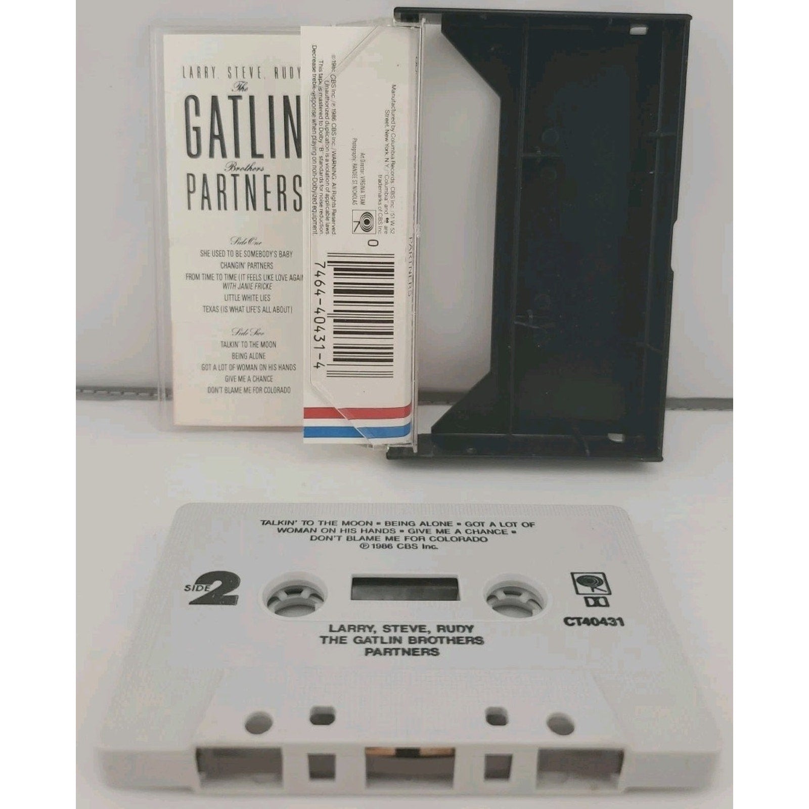 Partners by Larry Gatlin (Cassette, 1986, Columbia (USA))
