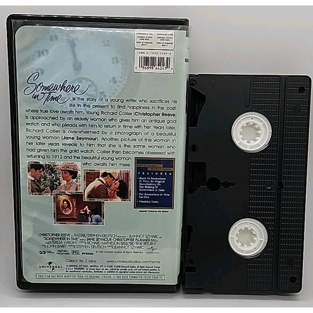 Somewhere in Time (VHS, 2000, Clam Shell 20th Anniversary Edition)