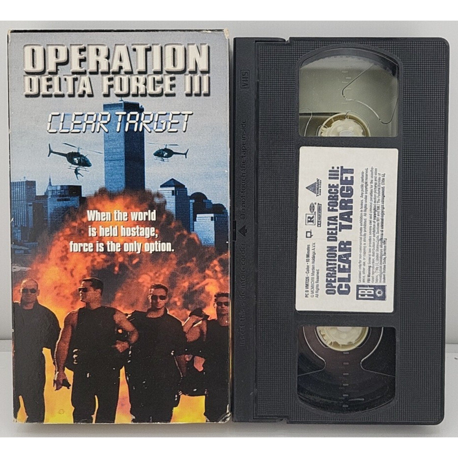 Operation Delta Force III Clear Target VHS