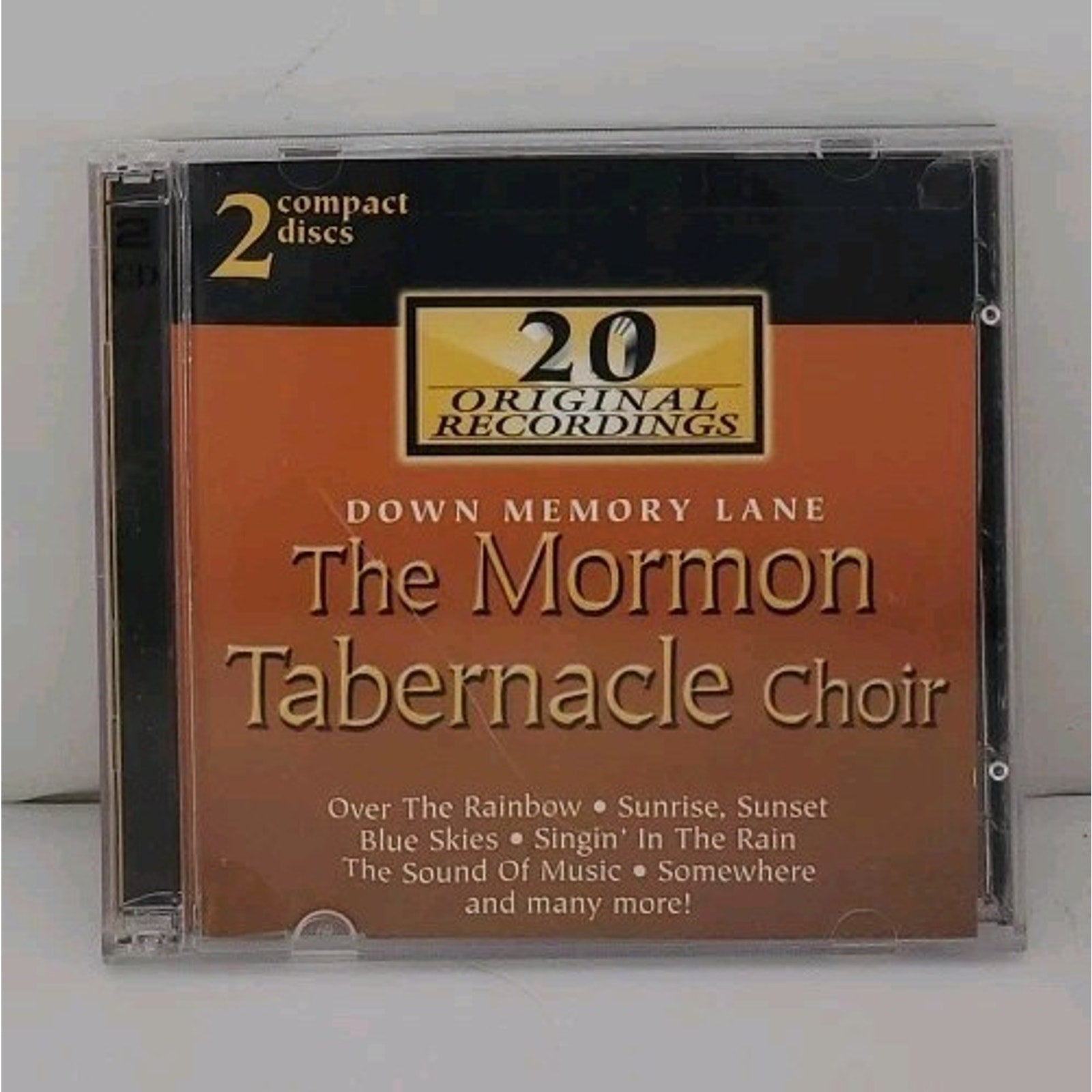 Down Memory Lane by Mormon Tabernacle Choir (CD, 2000, 2 Discs, Madacy)