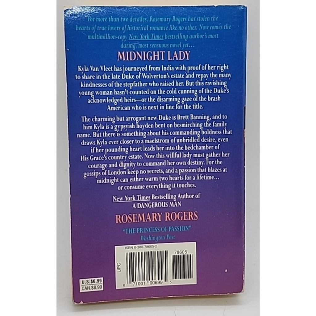 Midnight Lady by Rosemary Rogers (1997, Trade Paperback)