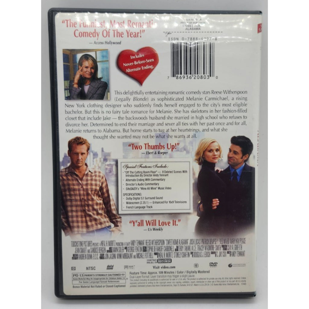 Sweet Home Alabama (DVD, 2003)