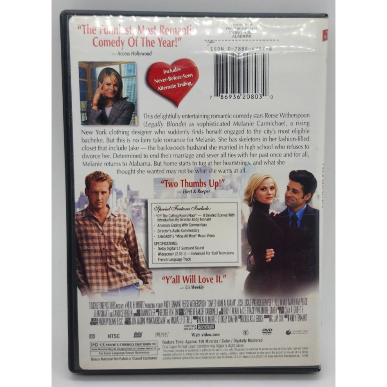 Sweet Home Alabama (DVD, 2003)