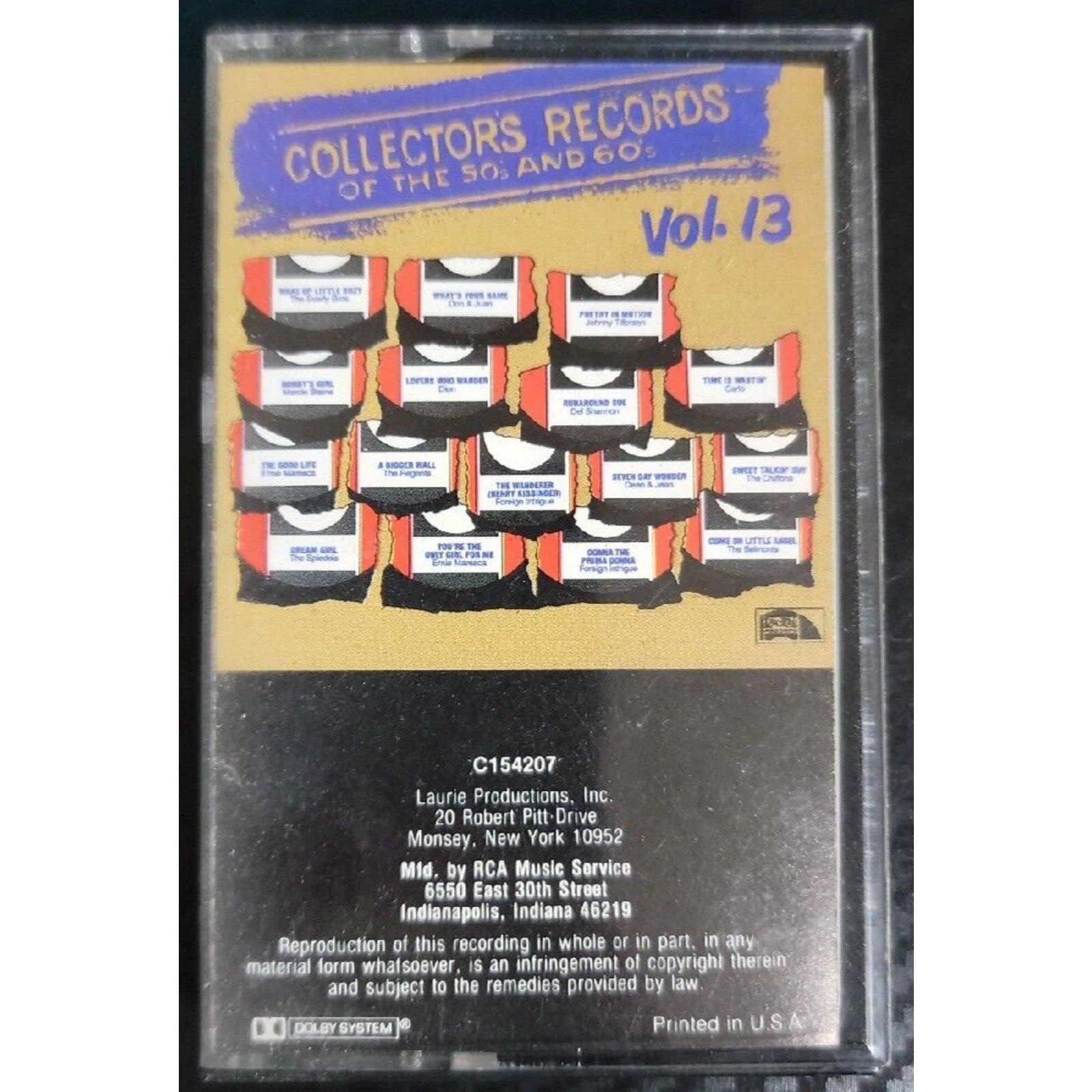 Collectors Records Of The 50's and 60's Vol. 13 (Cassette)