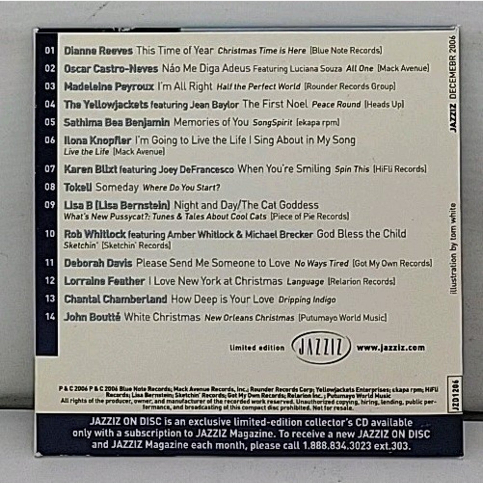 Various Artists - Songs for December (CD, 2006) Jazziz