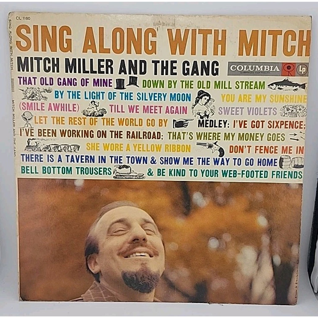 Sing Along With Mitch by Mitch Miller LP Vinyl Columbia Records CL 1160