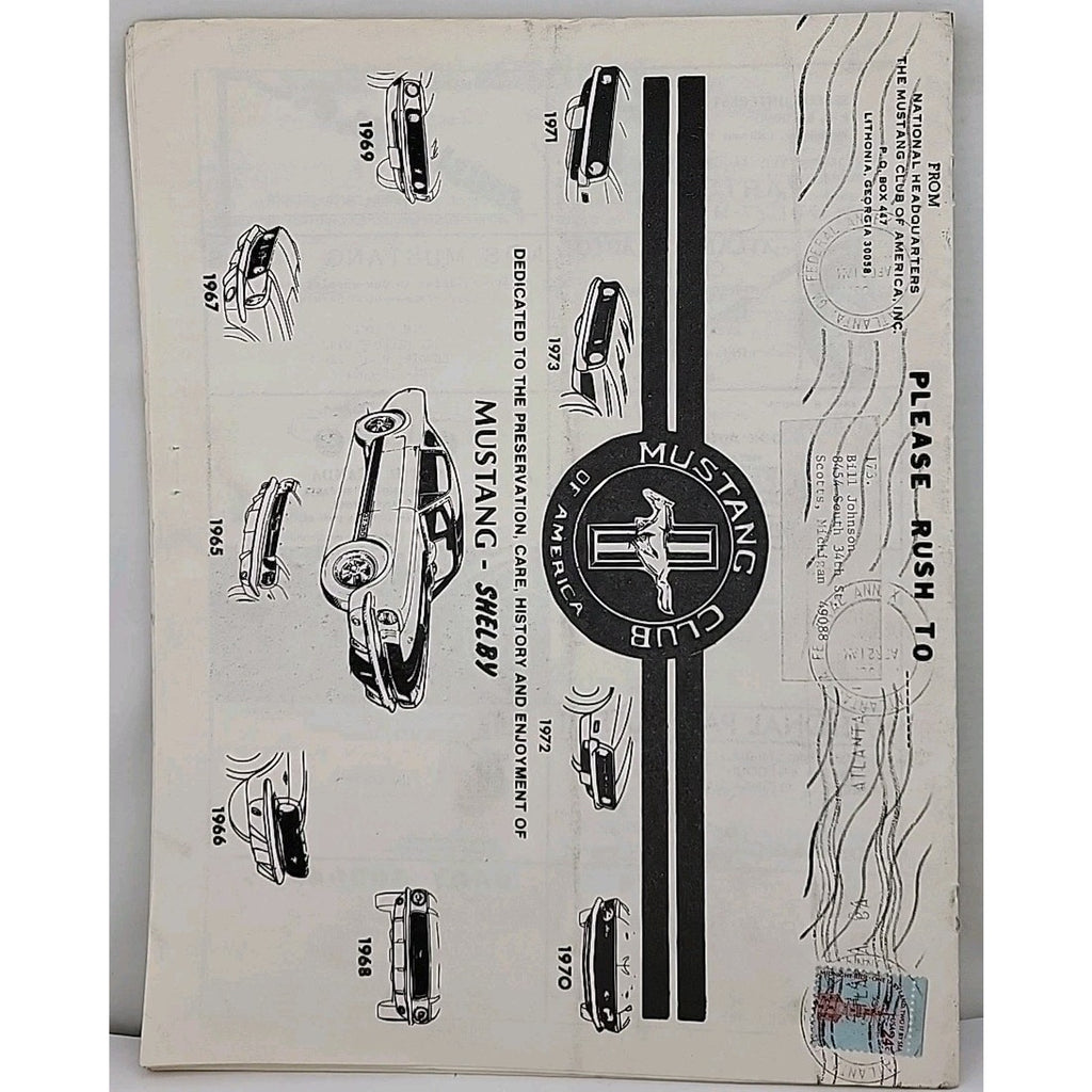 Mustang Times Newsletter - Mustang Club Of America - April 1978 - Vol. 2 No. 4