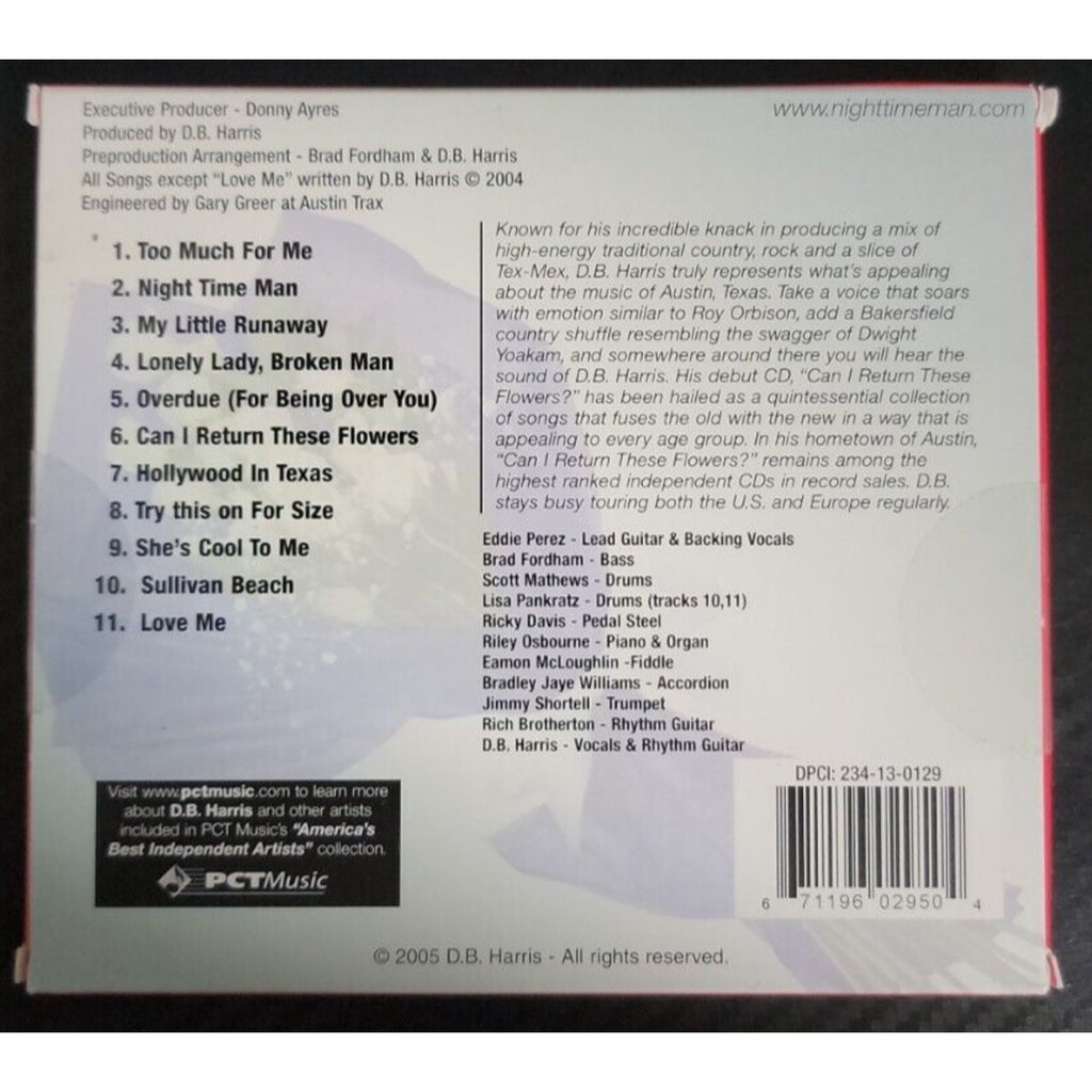 D.B. Harris Can I Return These Flowers (CD)