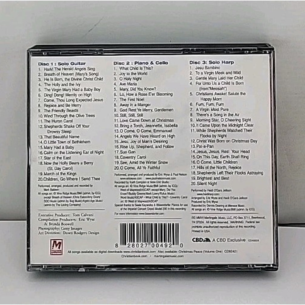 Christmas Peace 2 - Solo Guitar/Piano & Cello/Harp - 3 DISCS CD