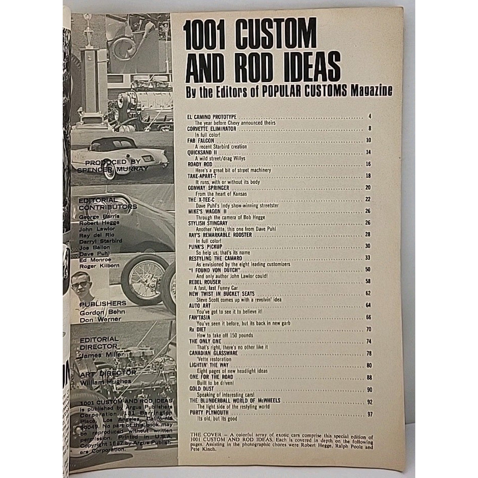 1001 Custom And Rod Ideas Magazine - Spring 1967