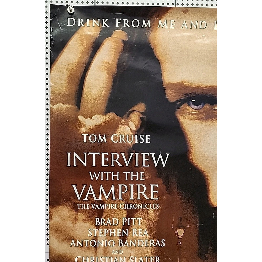 Interview with the Vampire Original Movie Poster S/S 27x40 1994 Tom Cruise