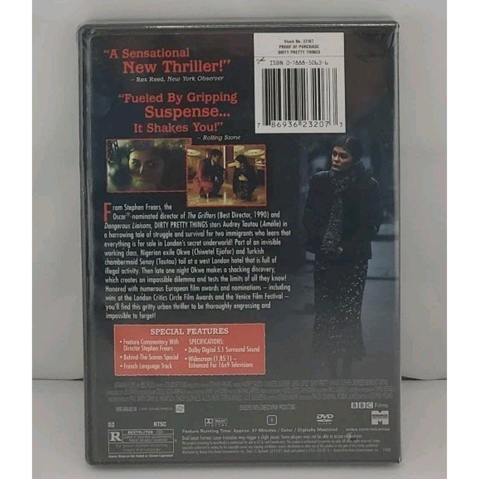 Dirty Pretty Things (DVD, 2002) *Brand New*