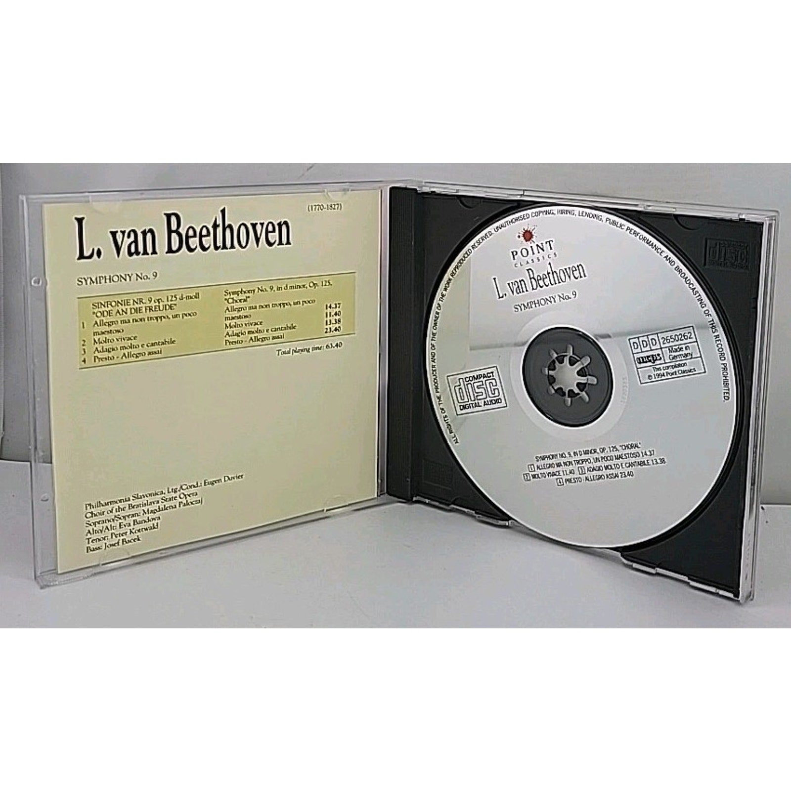 Beethoven: Symphony No. 9 Music CD