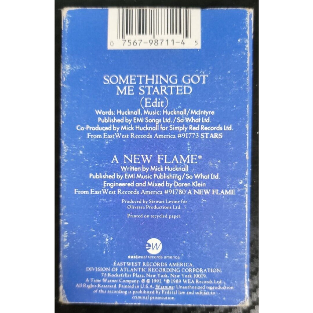 Something Got Me Started [Single] by Simply Red (Cassette, Oct-1991, Atlantic...