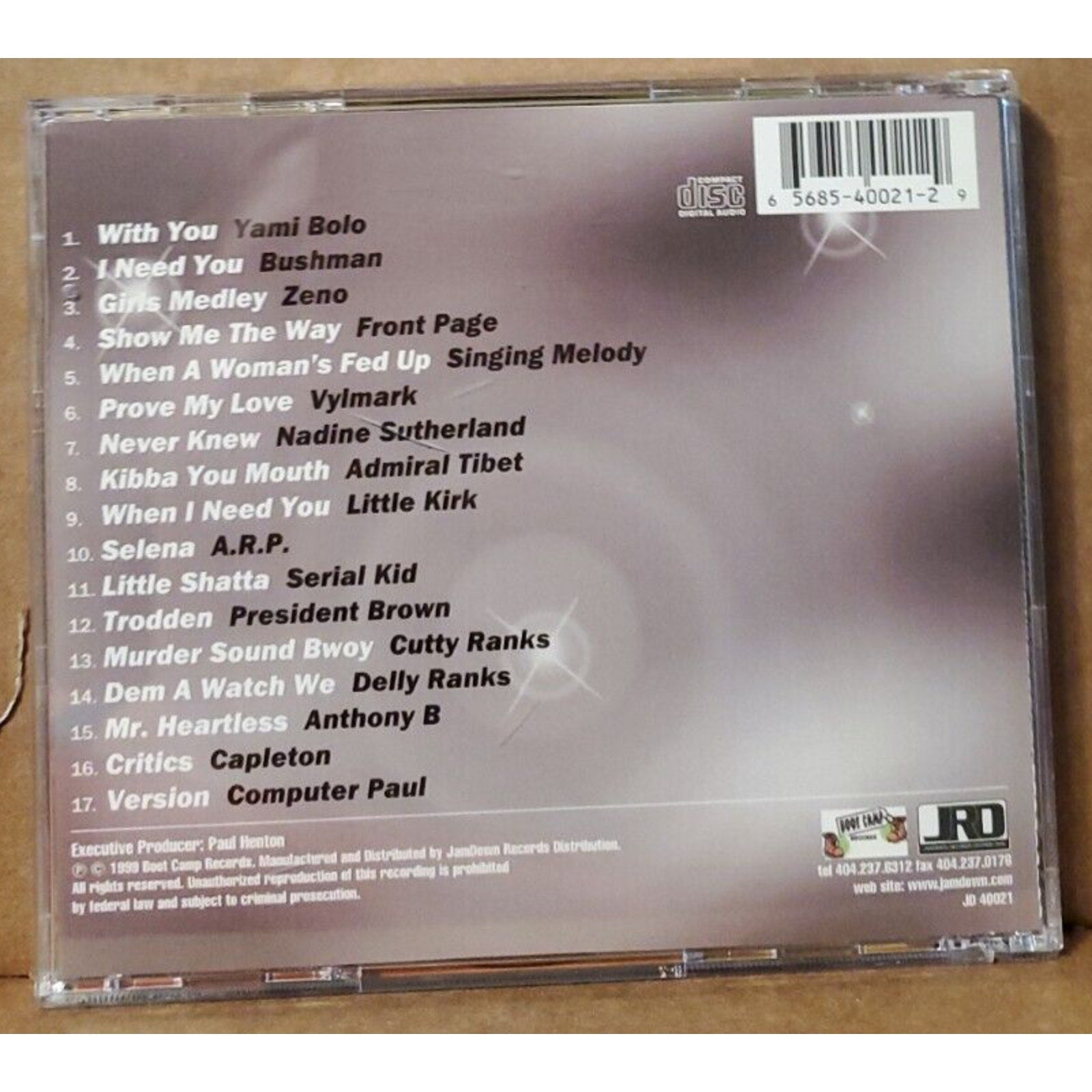 M-16 Riddim by Various Artists (CD, Sep-1999, Jamdown Records (USA))