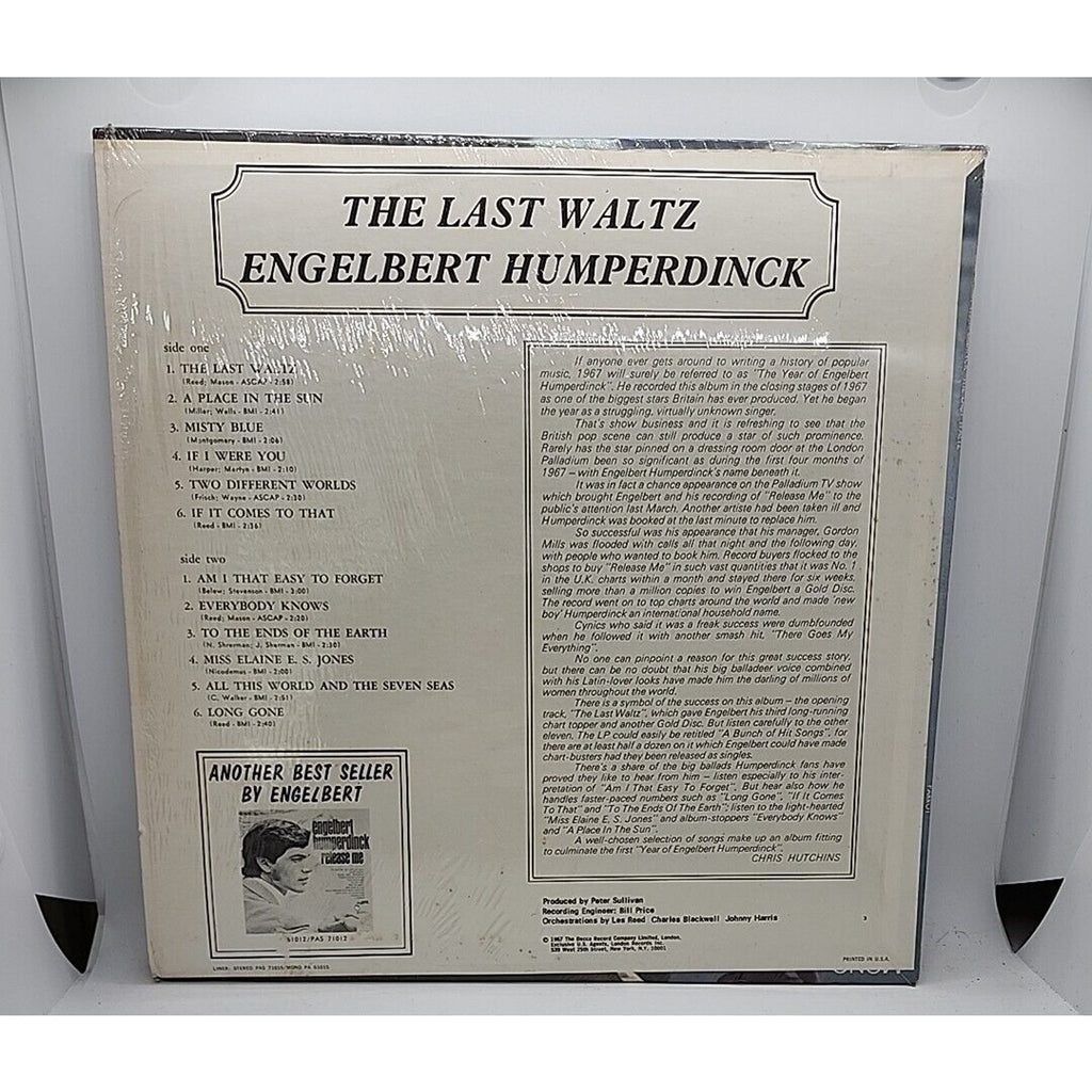 Engelbert Humperdinck, The Last Waltz (Record)