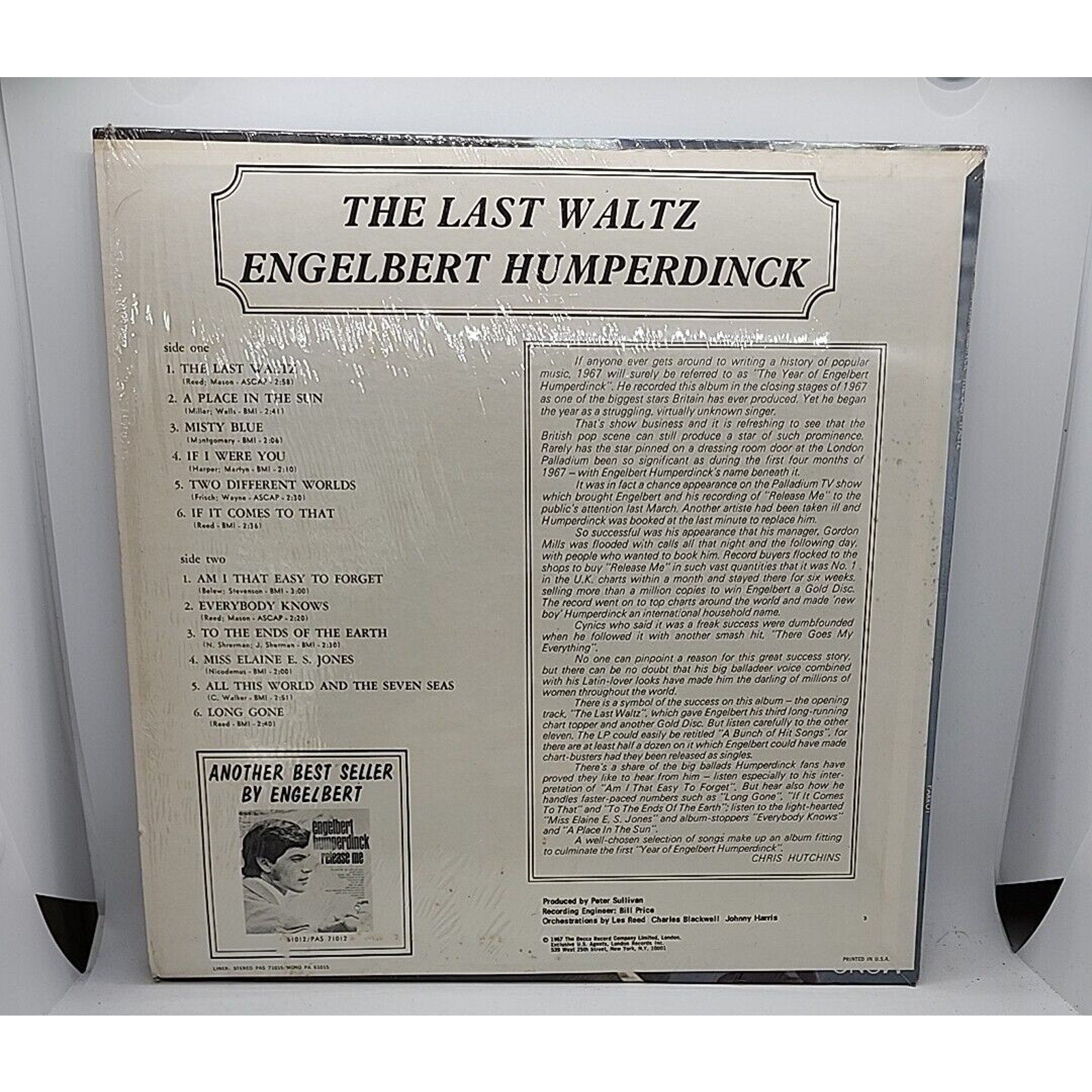 Engelbert Humperdinck, The Last Waltz (Record)