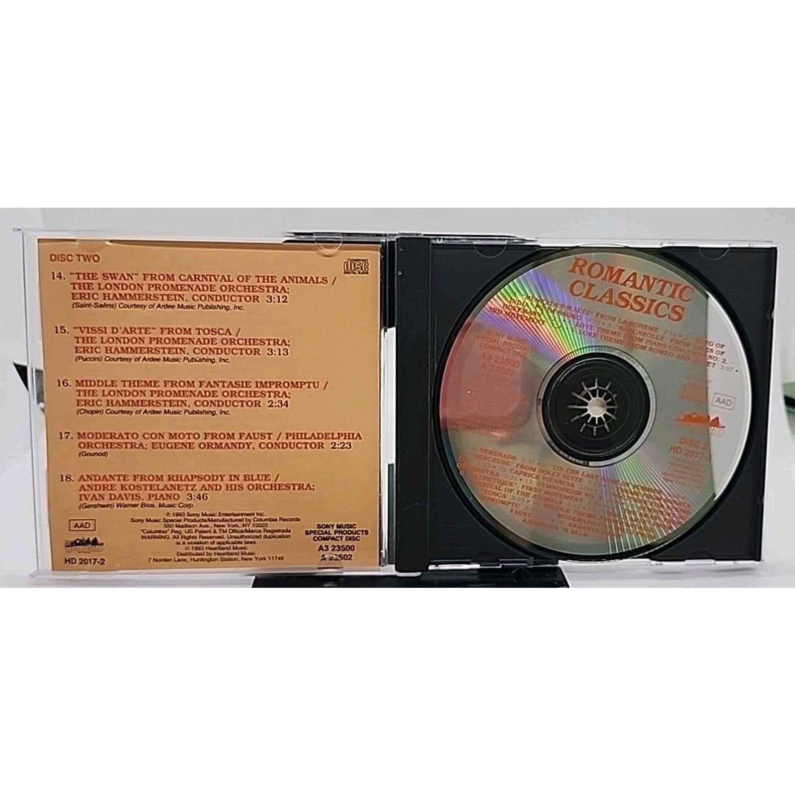 Romantic Classics Disc 2 Only CD