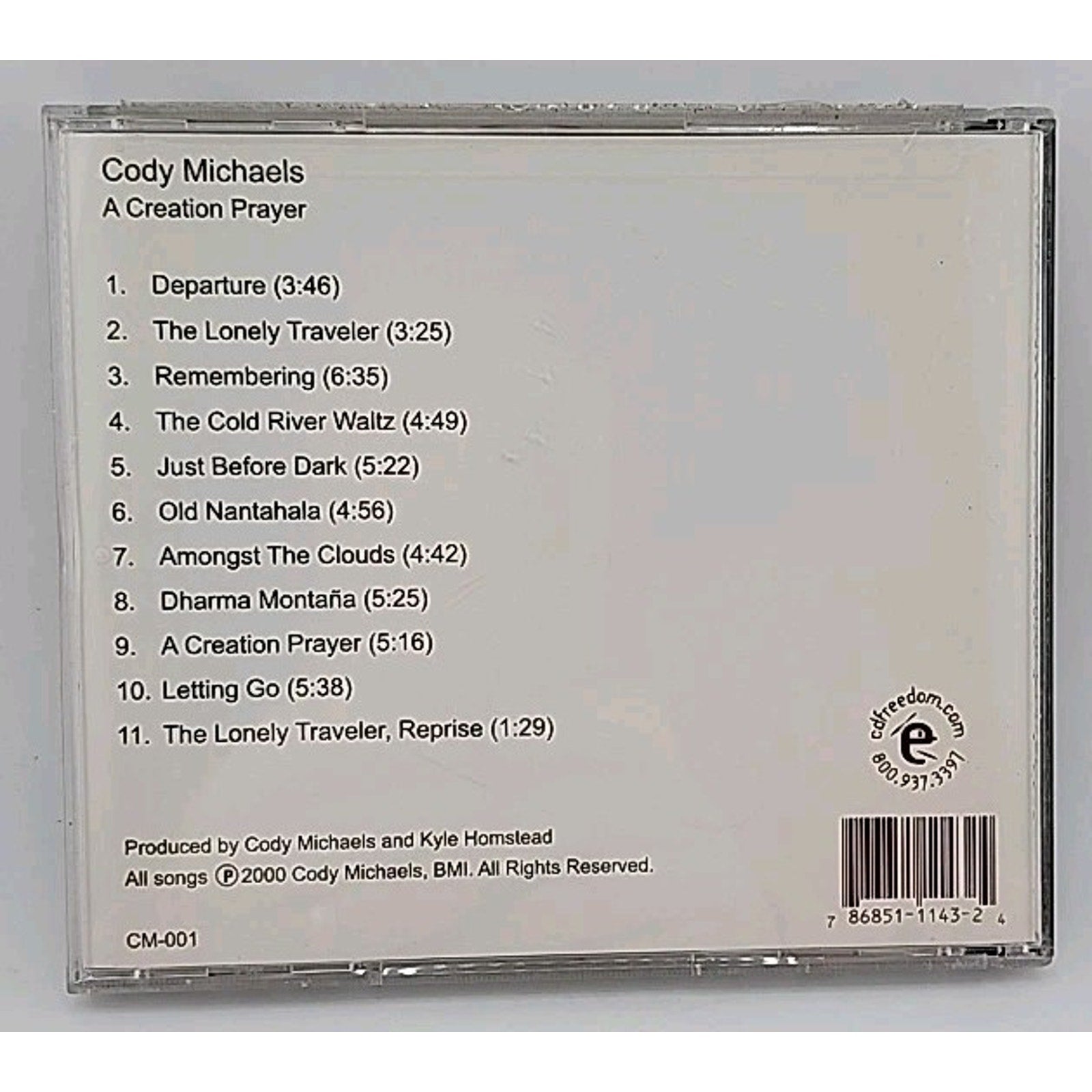 Cody Michaels A Creation Prayer Solo Piano CD