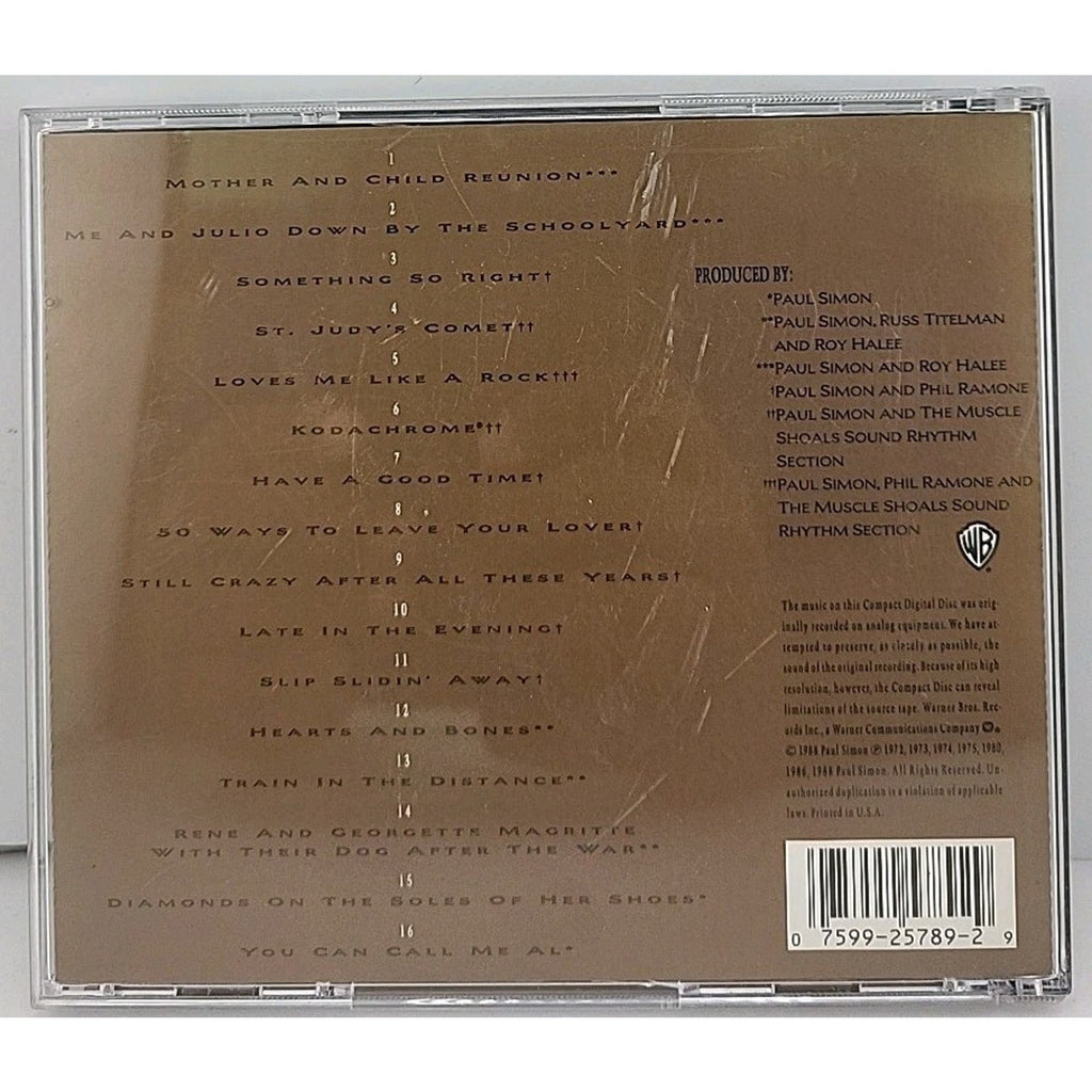Paul Simon – Negotiations And Love Songs 1971-1986 (CD, 1988)