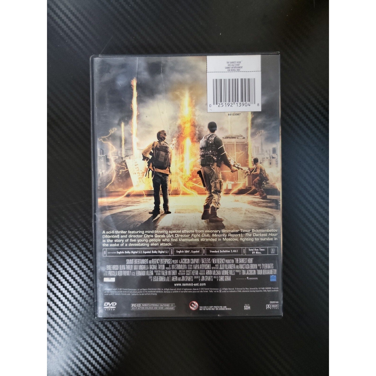 The Darkest Hour (DVD, 2012, Widescreen, Rental Exclusive)