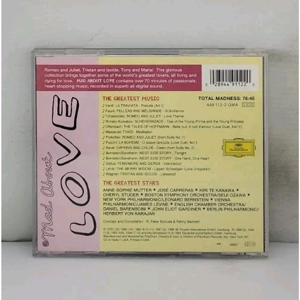 Mad About Love CD