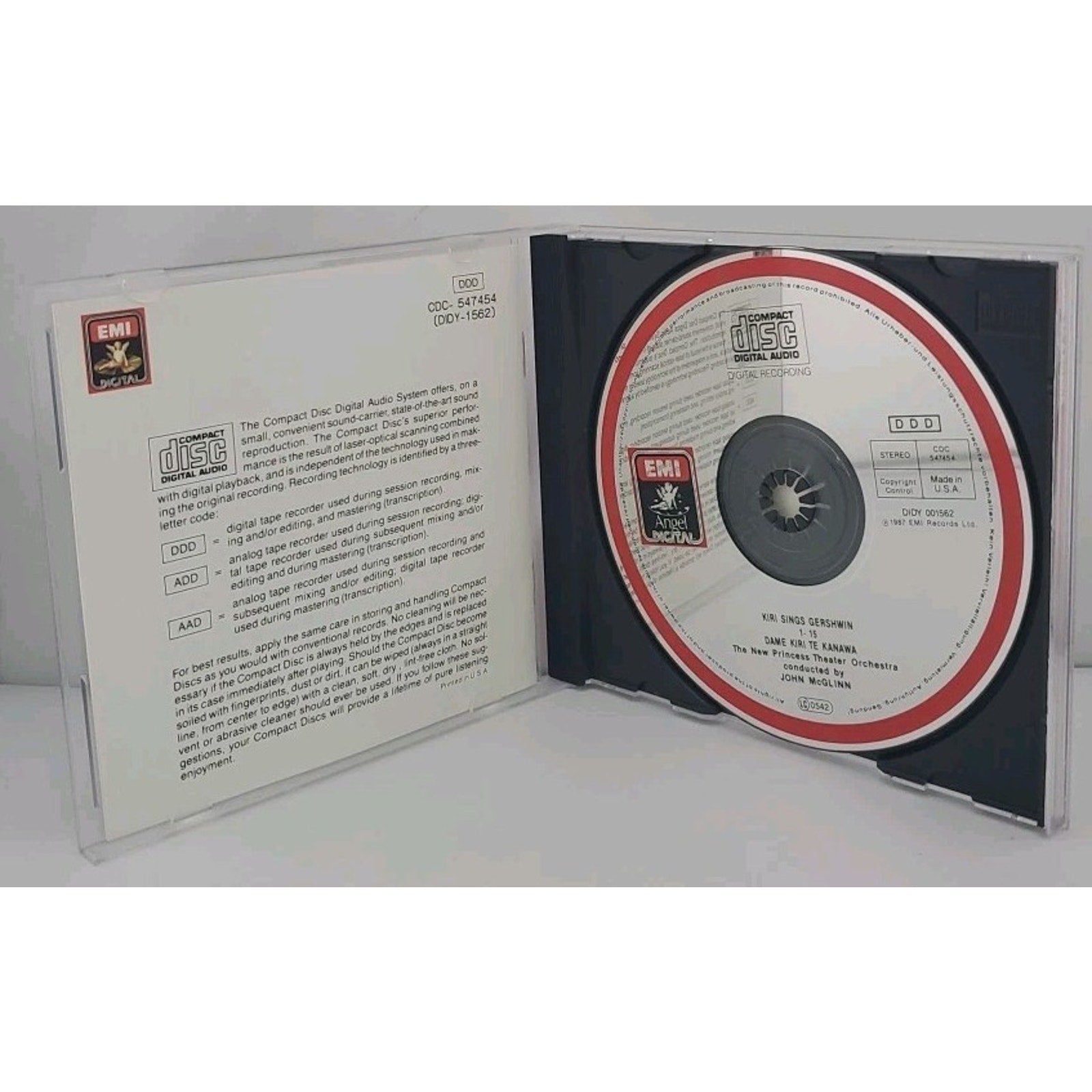 Kiri Te Kanawa – Kiri Sings Gershwin CD Angel Records Digital