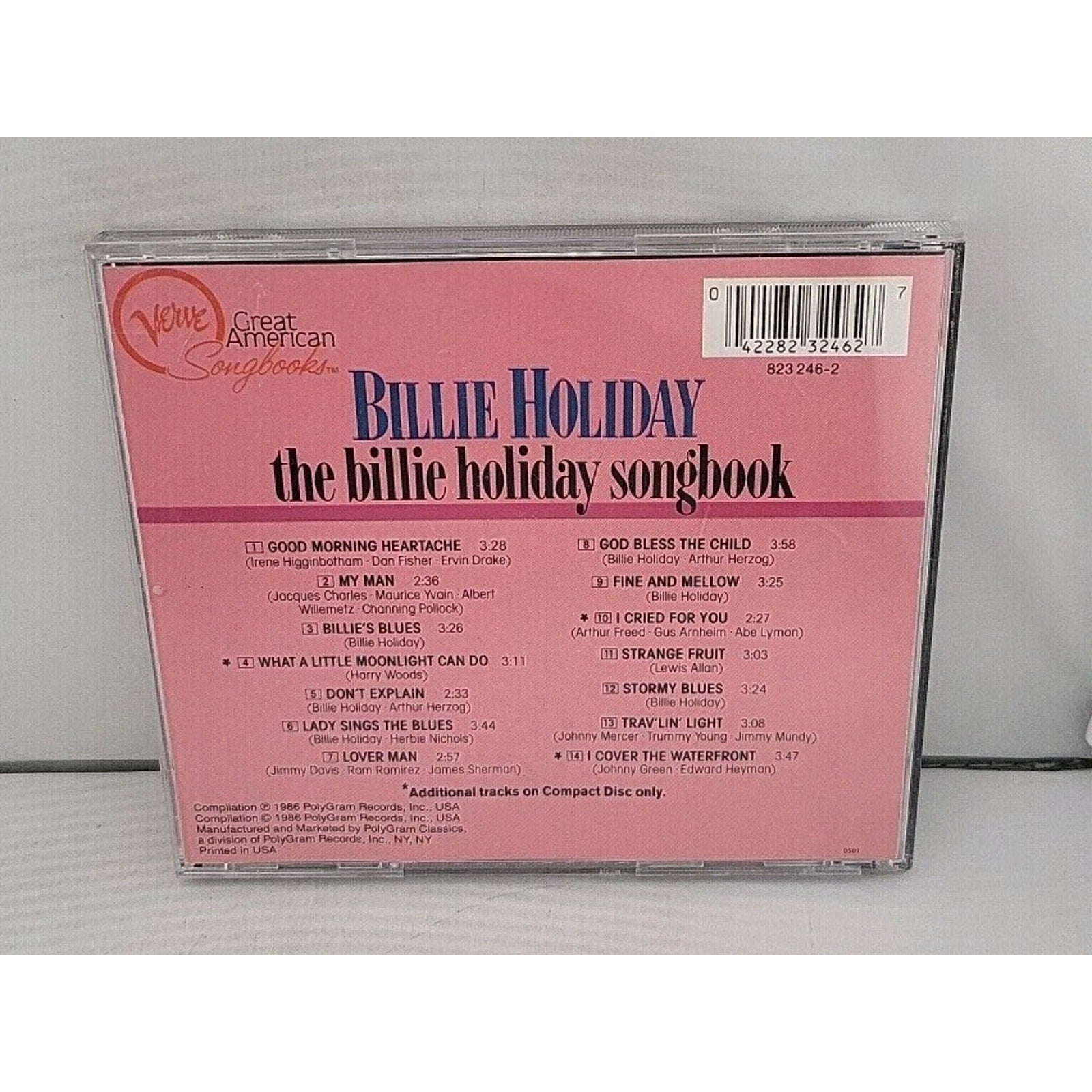 The Billie Holiday Songbook by Billie Holiday (CD, 1986, Verve)