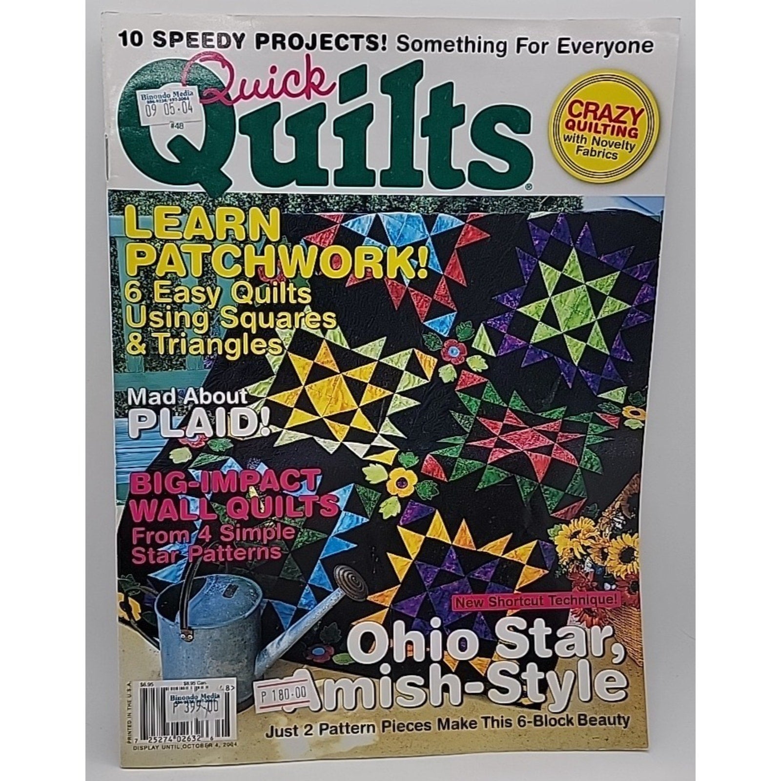 Quick Quilts Magazine 2004 Number 48 Ohio Star, Amish Style, Wall Quilts