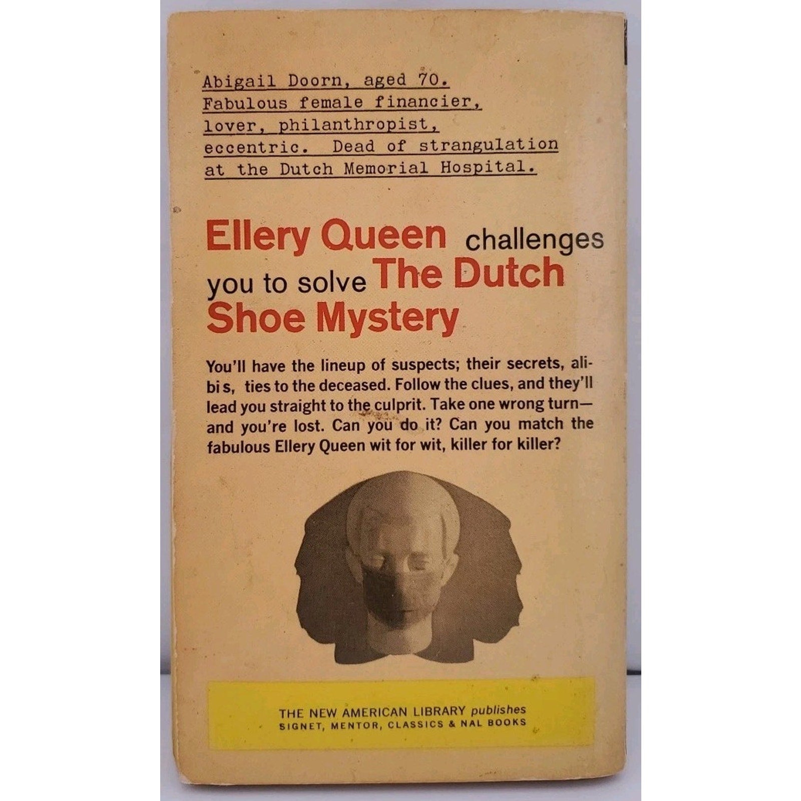 The Dutch Shoe Mystery? by Ellery Queen Signet Books 1968 Paberback