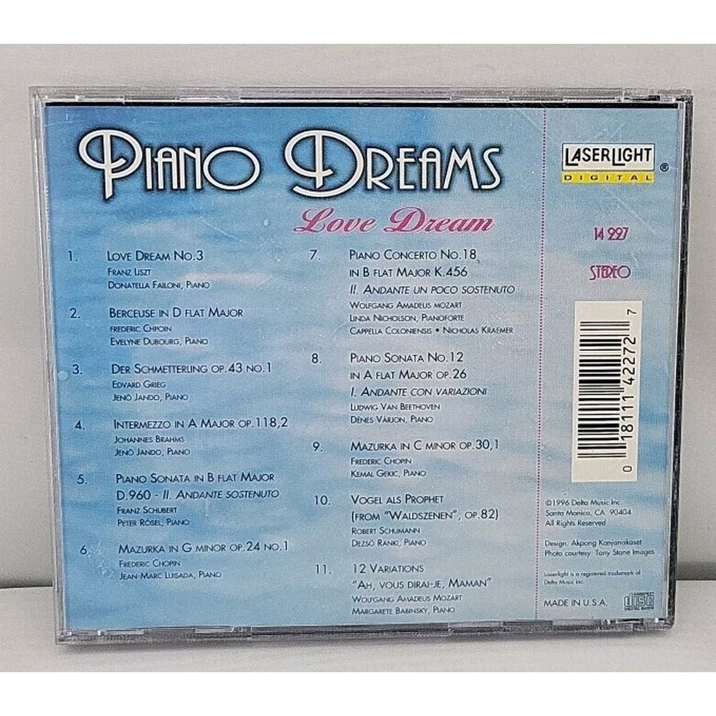 Piano Dreams-Love Dream by Various (CD, 1996)