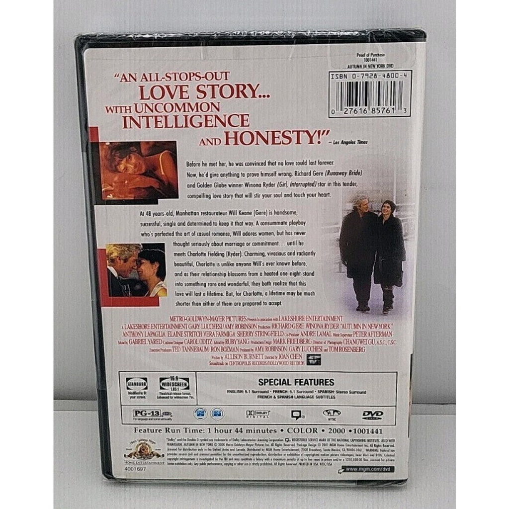 Autumn in New York (DVD, 2000)