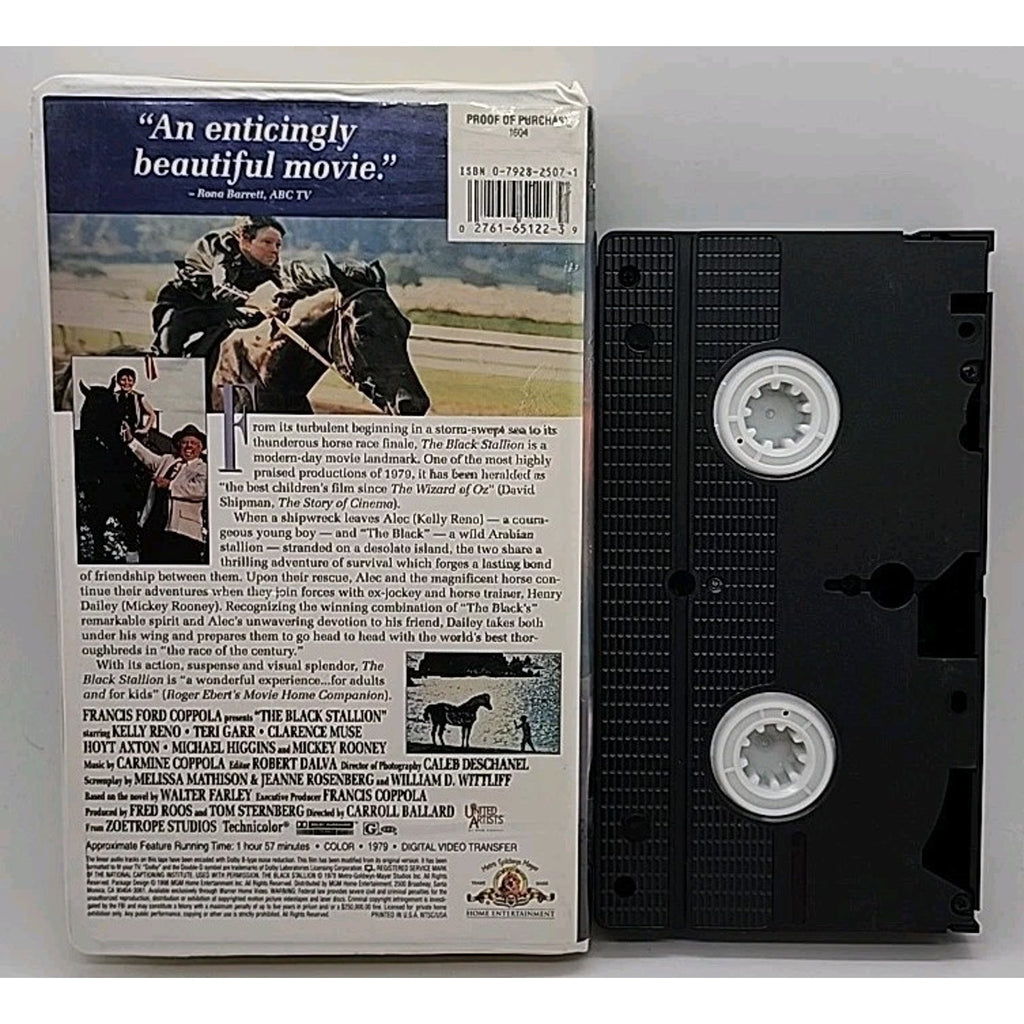 The Black Stallion (VHS, 1997, Clamshell Family Treasures)