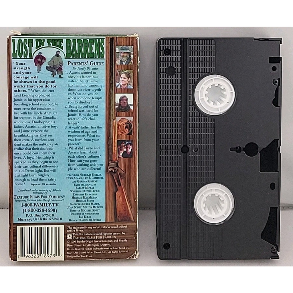 Lost in the Barrens (VHS, 1990)