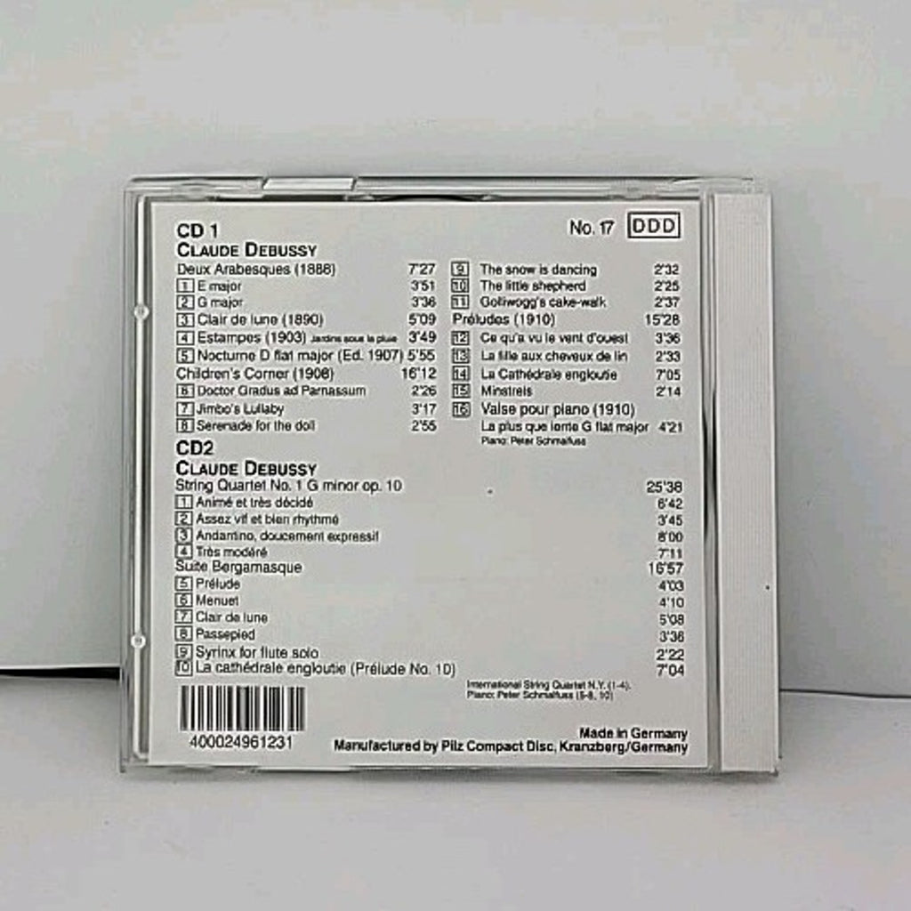 Claude Debussy - Piano Works, String Quartet No. 1, Suite Bergamasque - 2 CDs