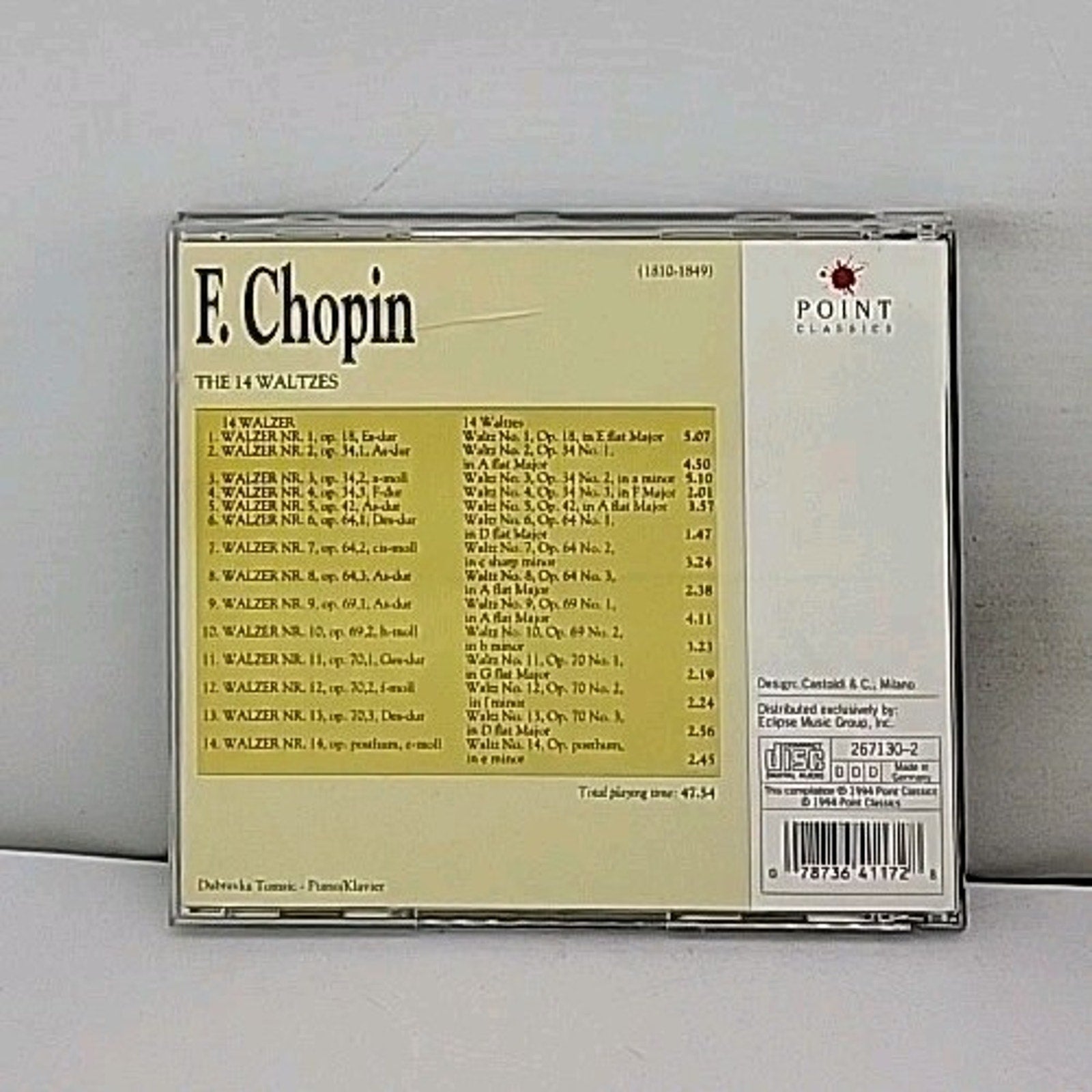 Chopin: The 14 Waltzes (CD, Oct-1997, Point Classics)