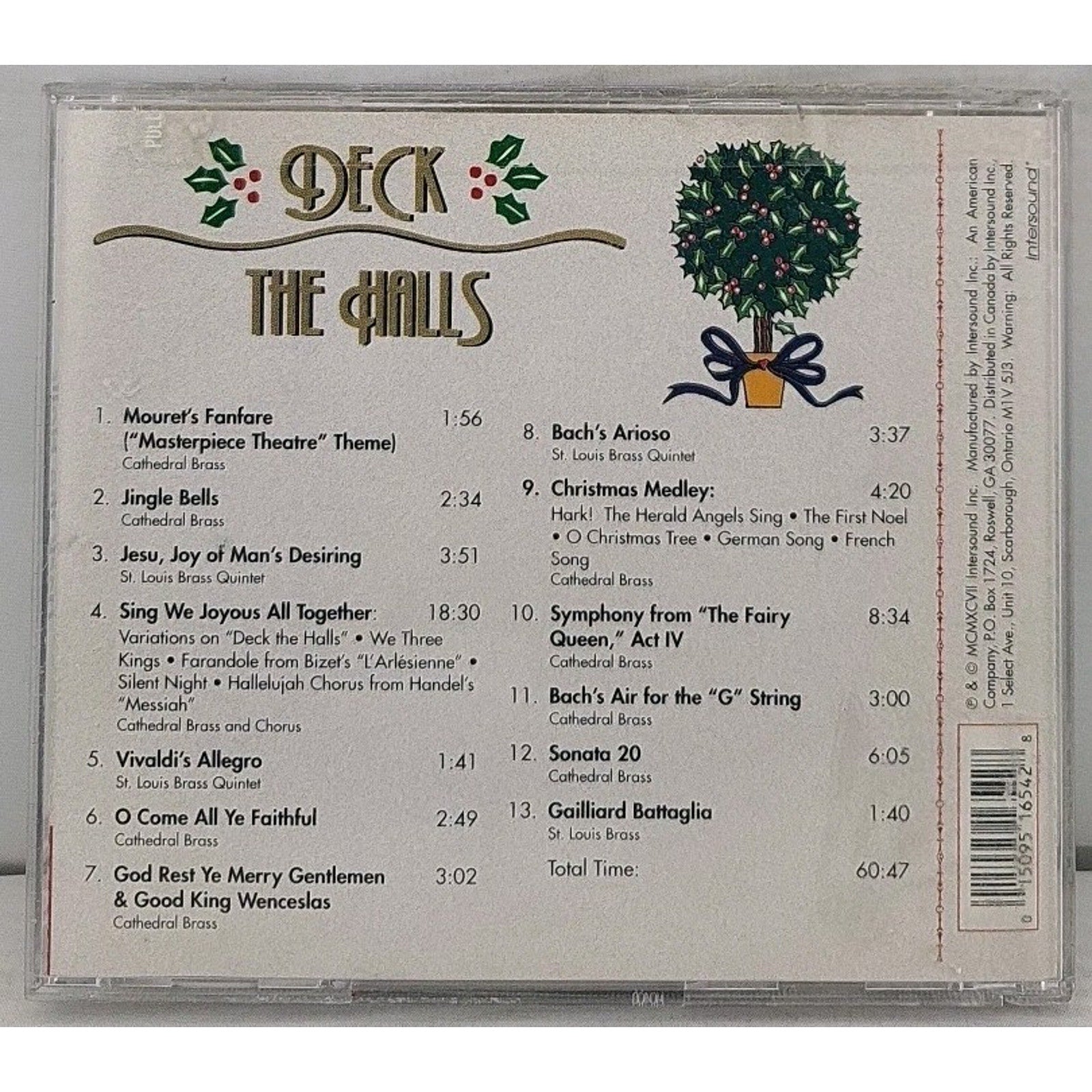 Deck the Halls Carols for Brass Ensemble Music CD