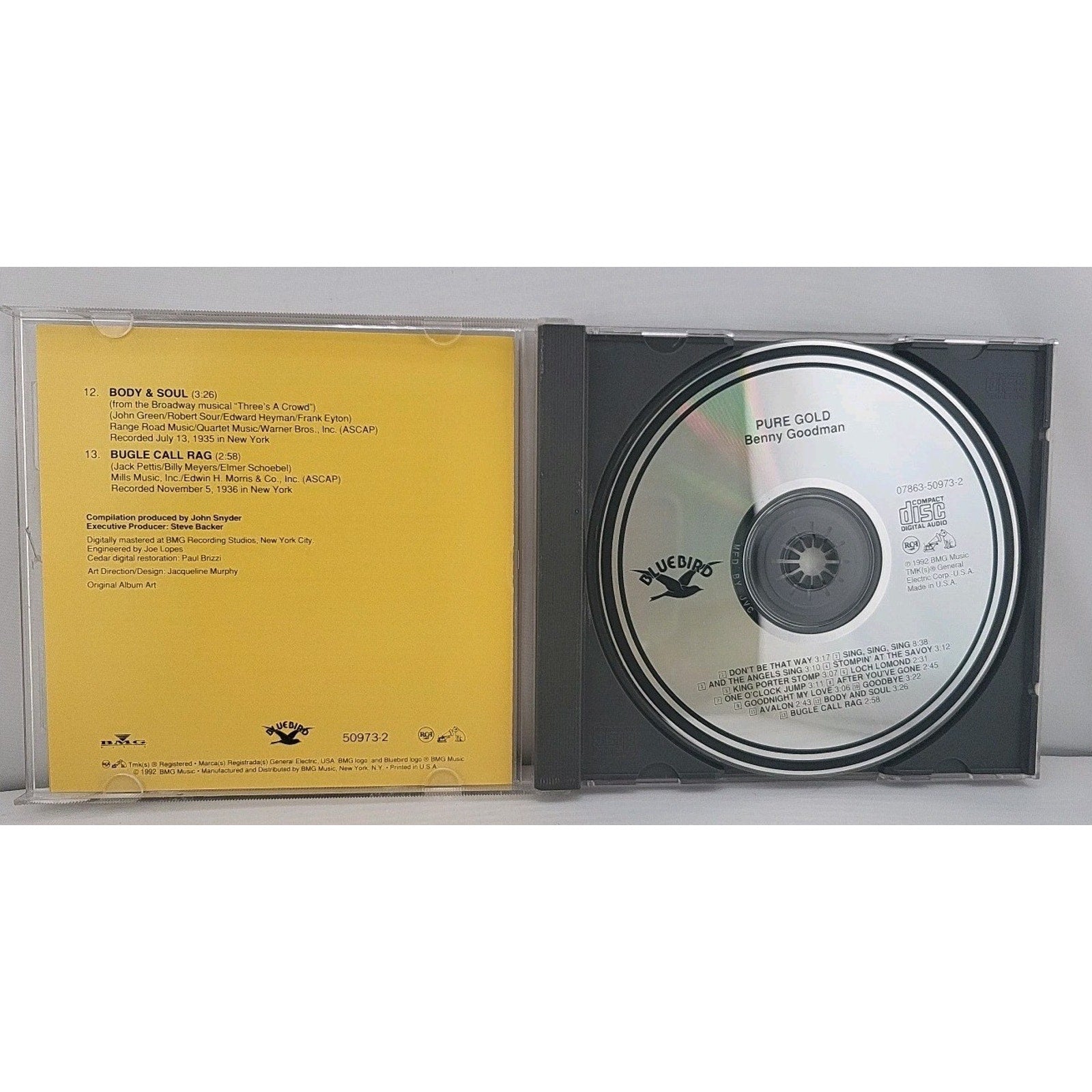 Pure Gold by Benny Goodman (CD, May-1992, Bluebird RCA (USA))