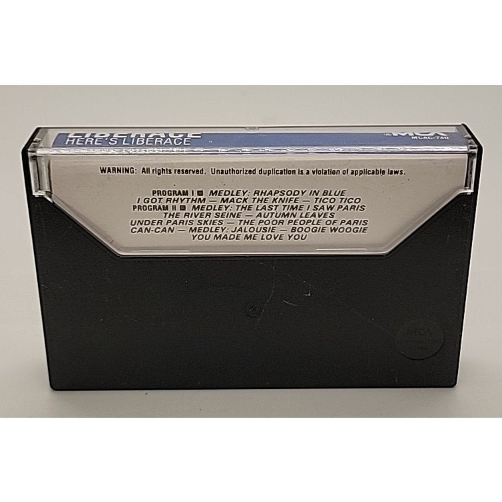 Here's Liberace by Liberace (Cassette, MCA)