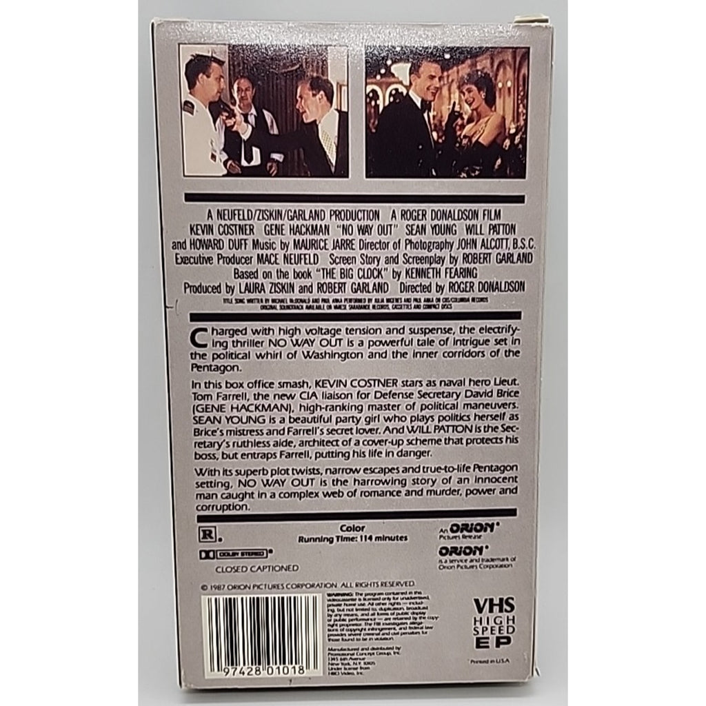 No Way Out (VHS, 1995)